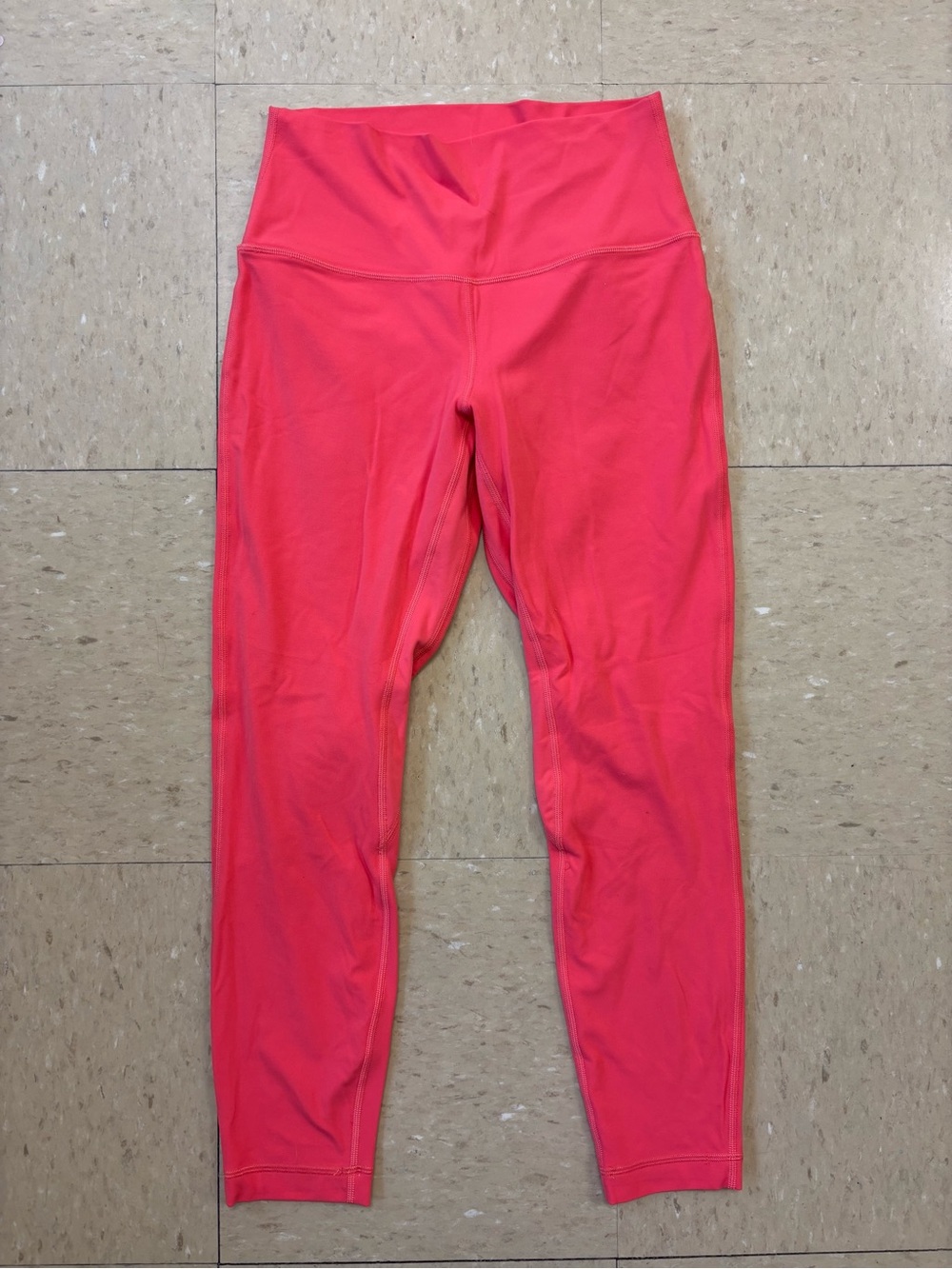 Lululemon Align High Rise Leggings Women’s Size 8 Bright Coral Pink